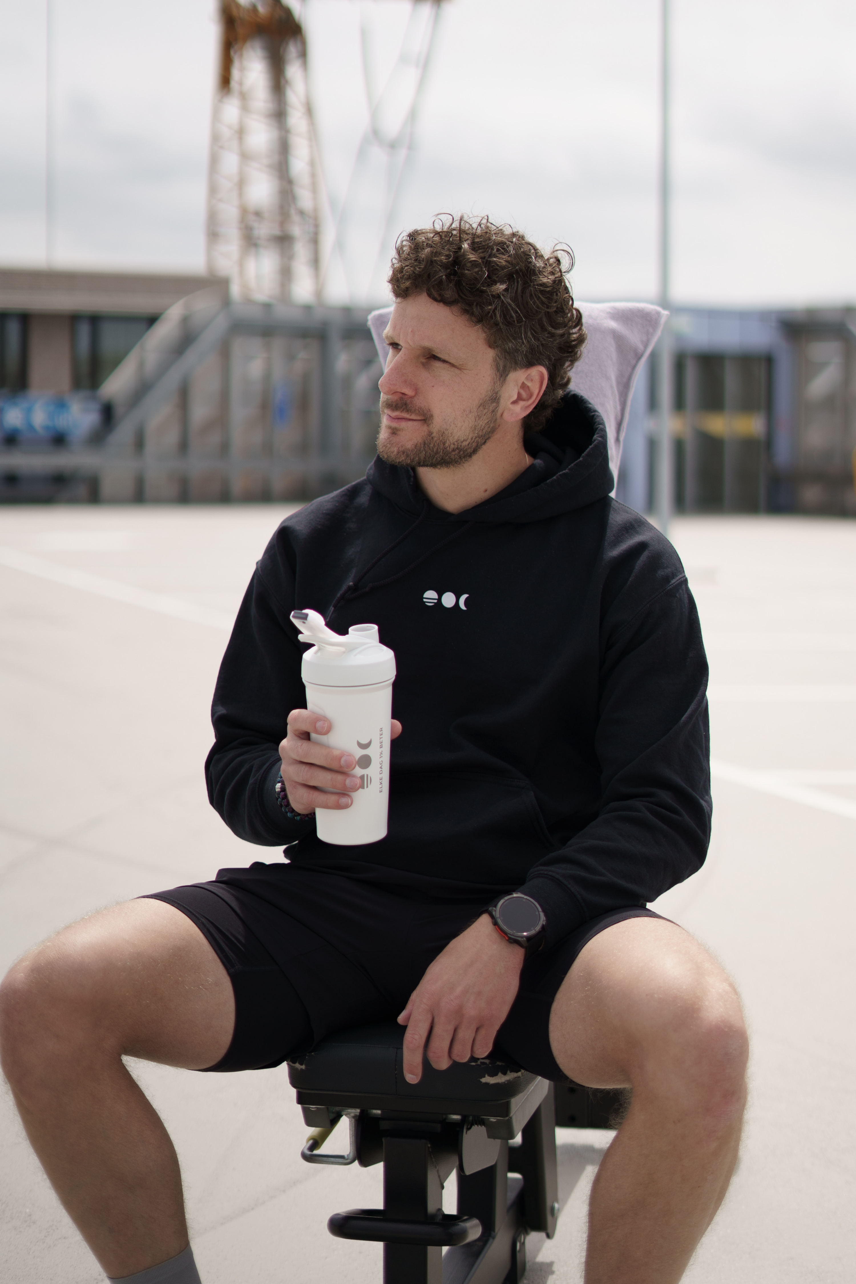 GYM COMBI | RVS SHAKER + HANDDOEK Onnea
