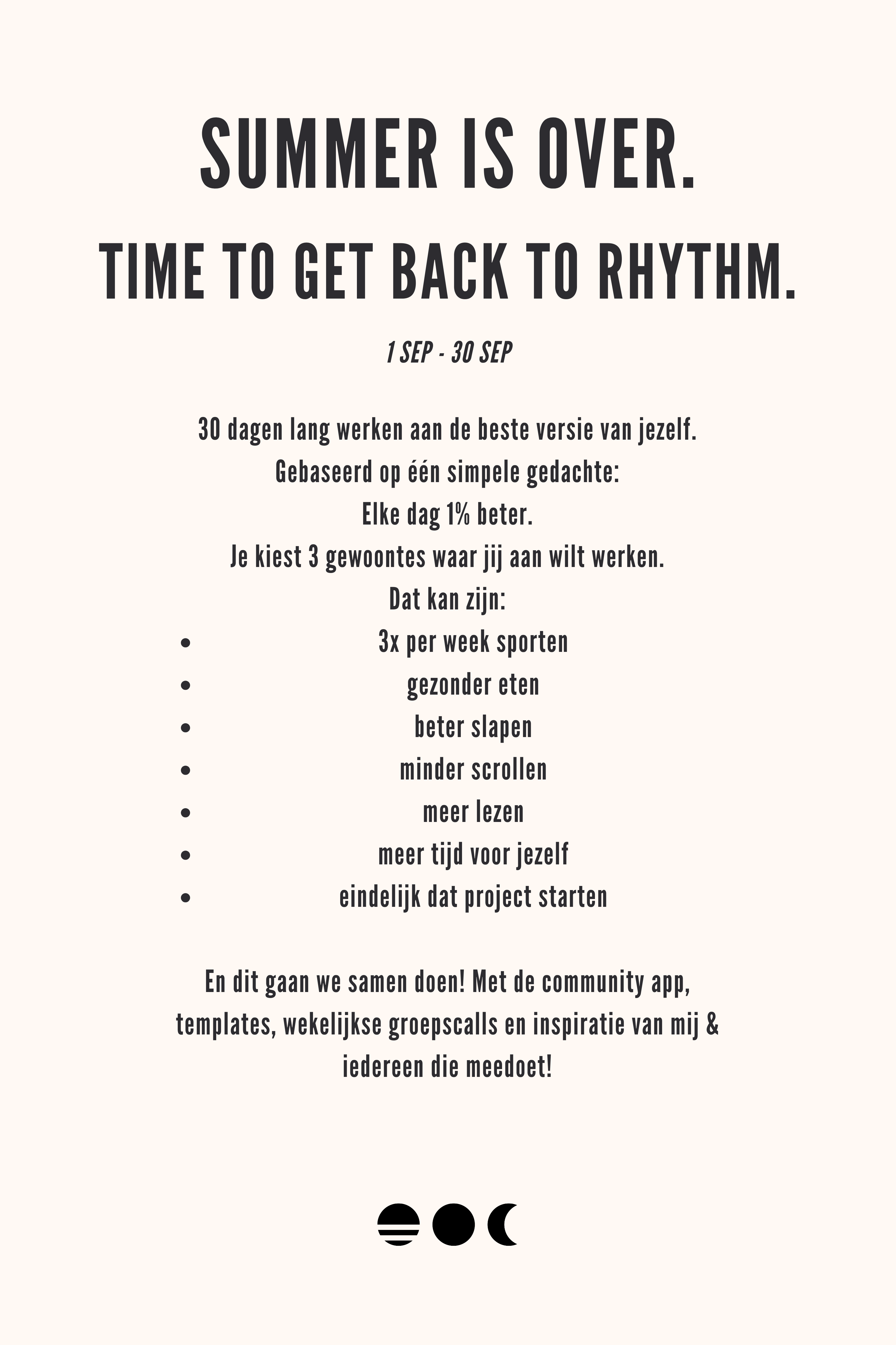 BACK TO RHYTHM Onnea
