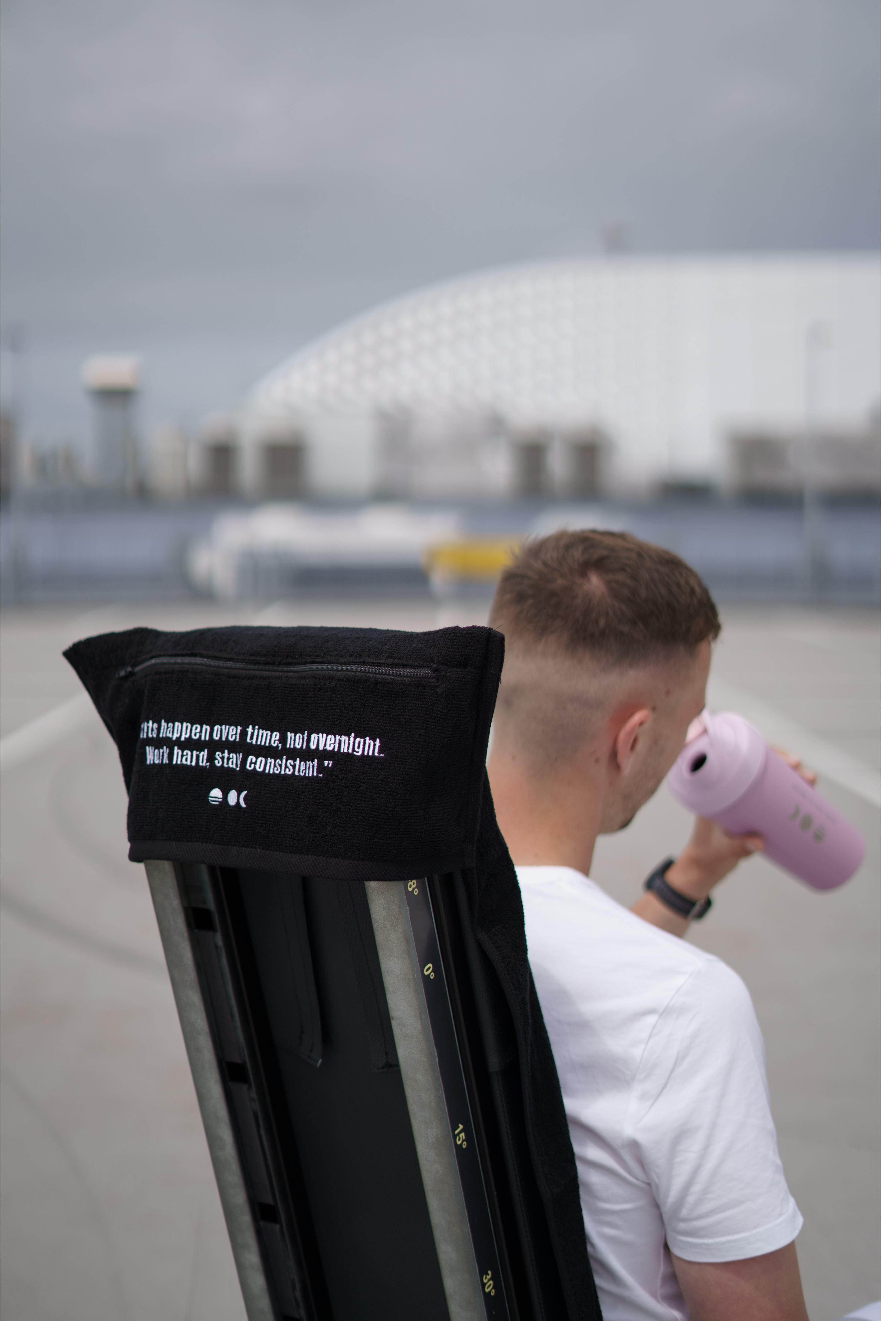 GYM COMBI | RVS SHAKER + HANDDOEK Onnea