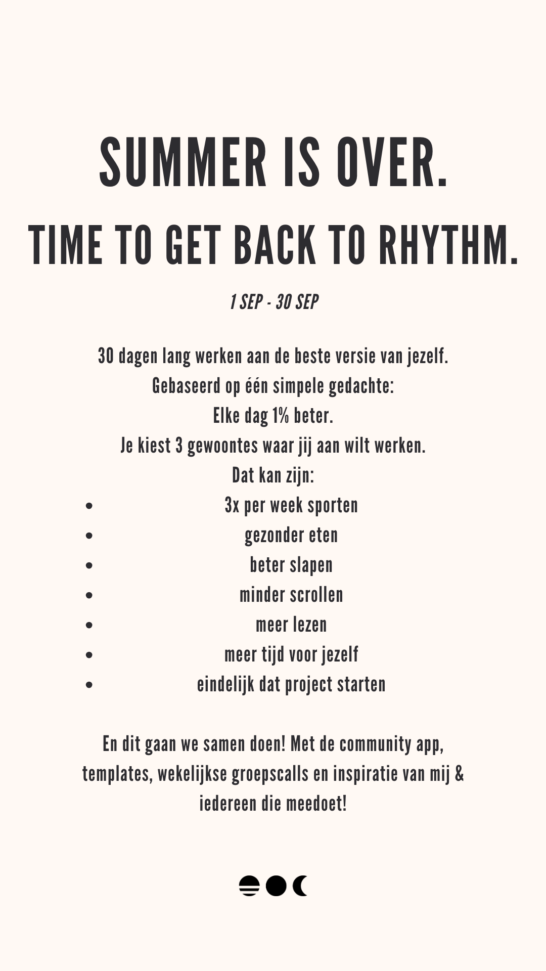 BACK TO RHYTHM - SEPTEMBER Onnea